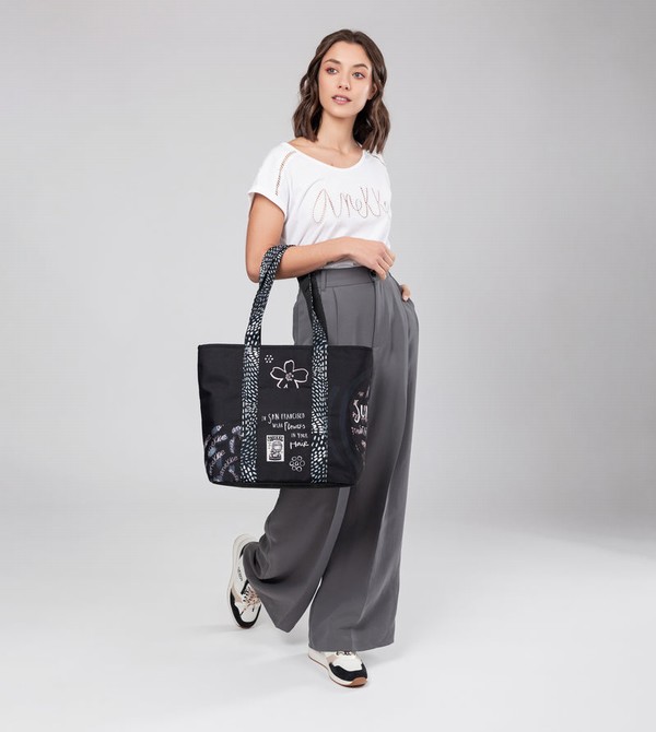 Zapatos Anekke Black & White Wedge | 285CASBGV