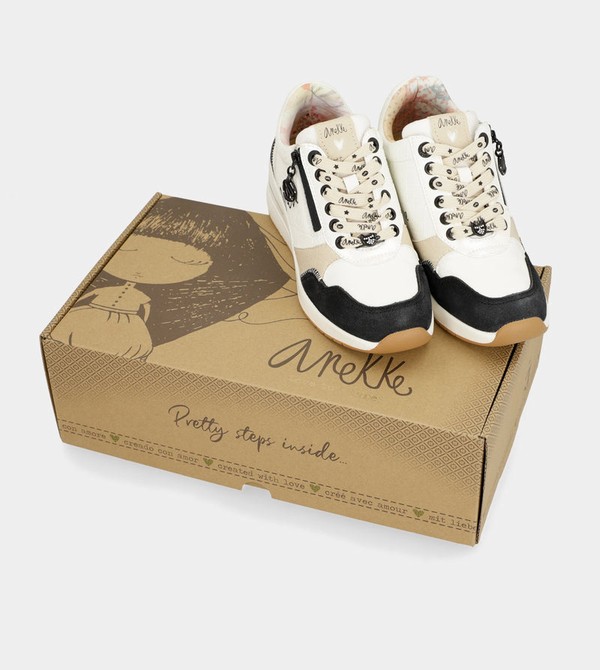 Zapatos Anekke Black & White Wedge | 285CASBGV