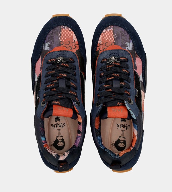 Zapatos Anekke Navy Blue Palette Patterned Sports | 963ODGSMJ