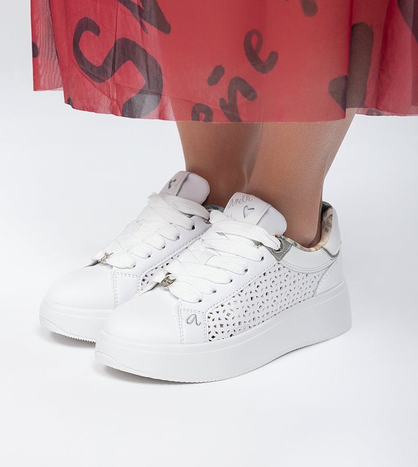 Zapatos Anekke White Spotted | 357JDAQLX