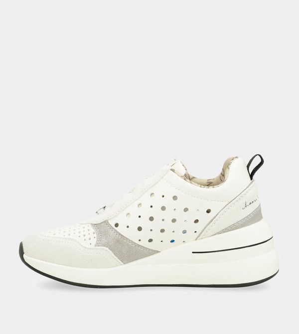 Zapatos Anekke White Wedge With Polka Dots | 095DFUWSV