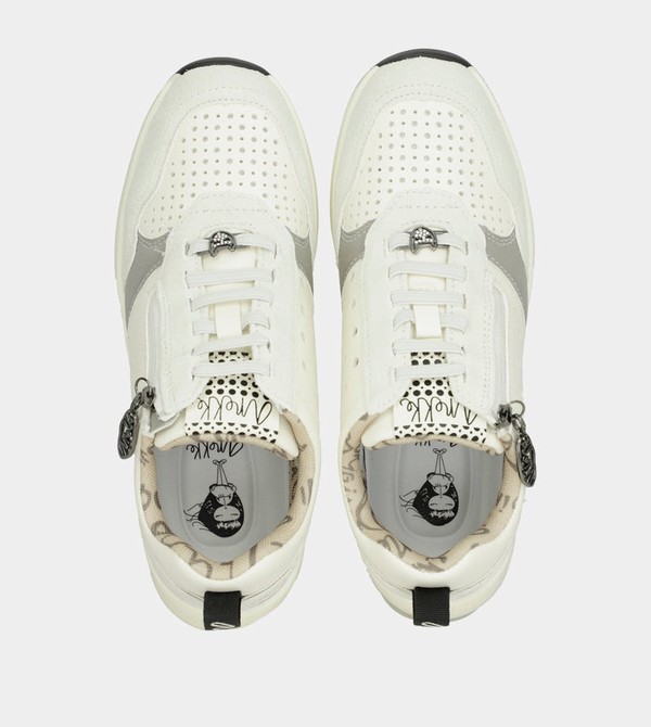 Zapatos Anekke White Wedge With Polka Dots | 095DFUWSV