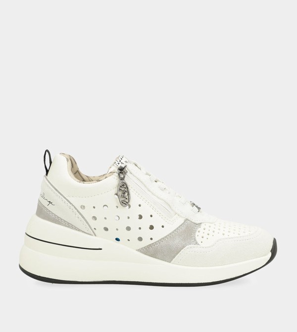 Zapatos Anekke White Wedge With Polka Dots | 095DFUWSV